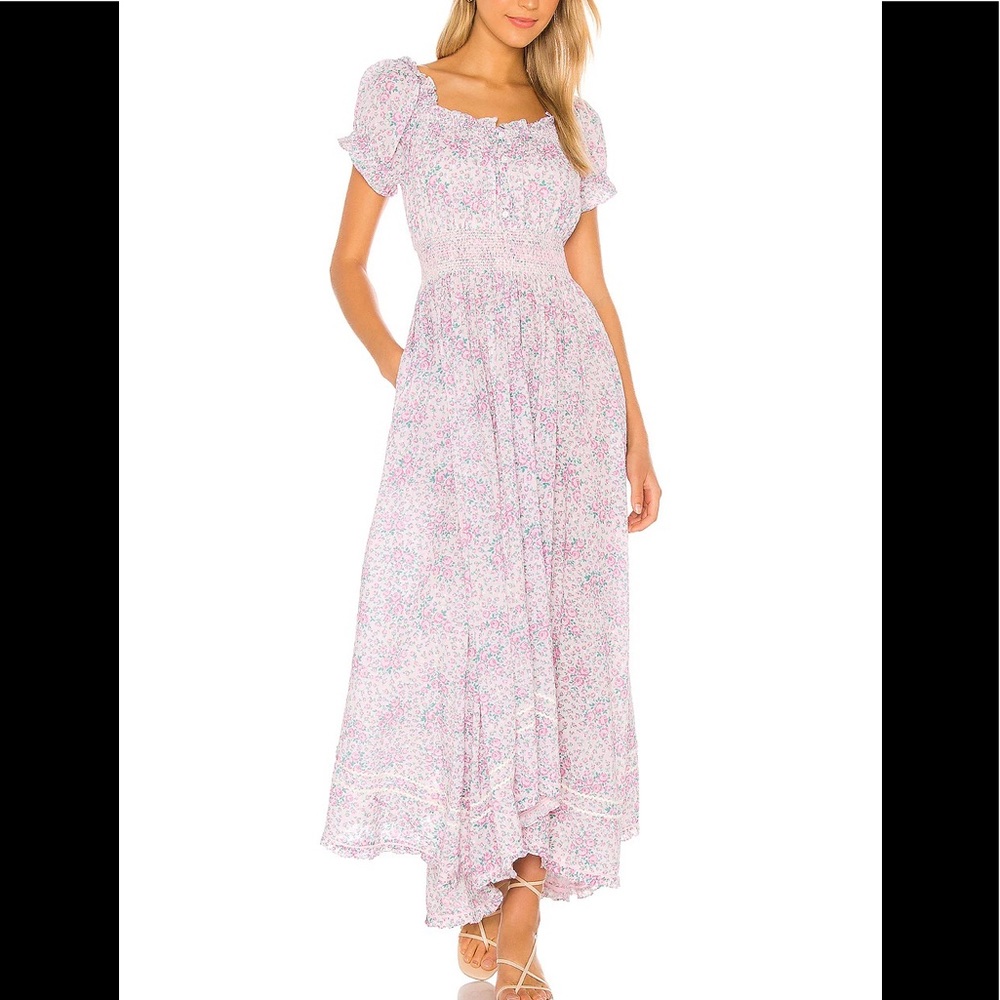 LoveShackFancy Ren Dress in Candy Heart in Petite